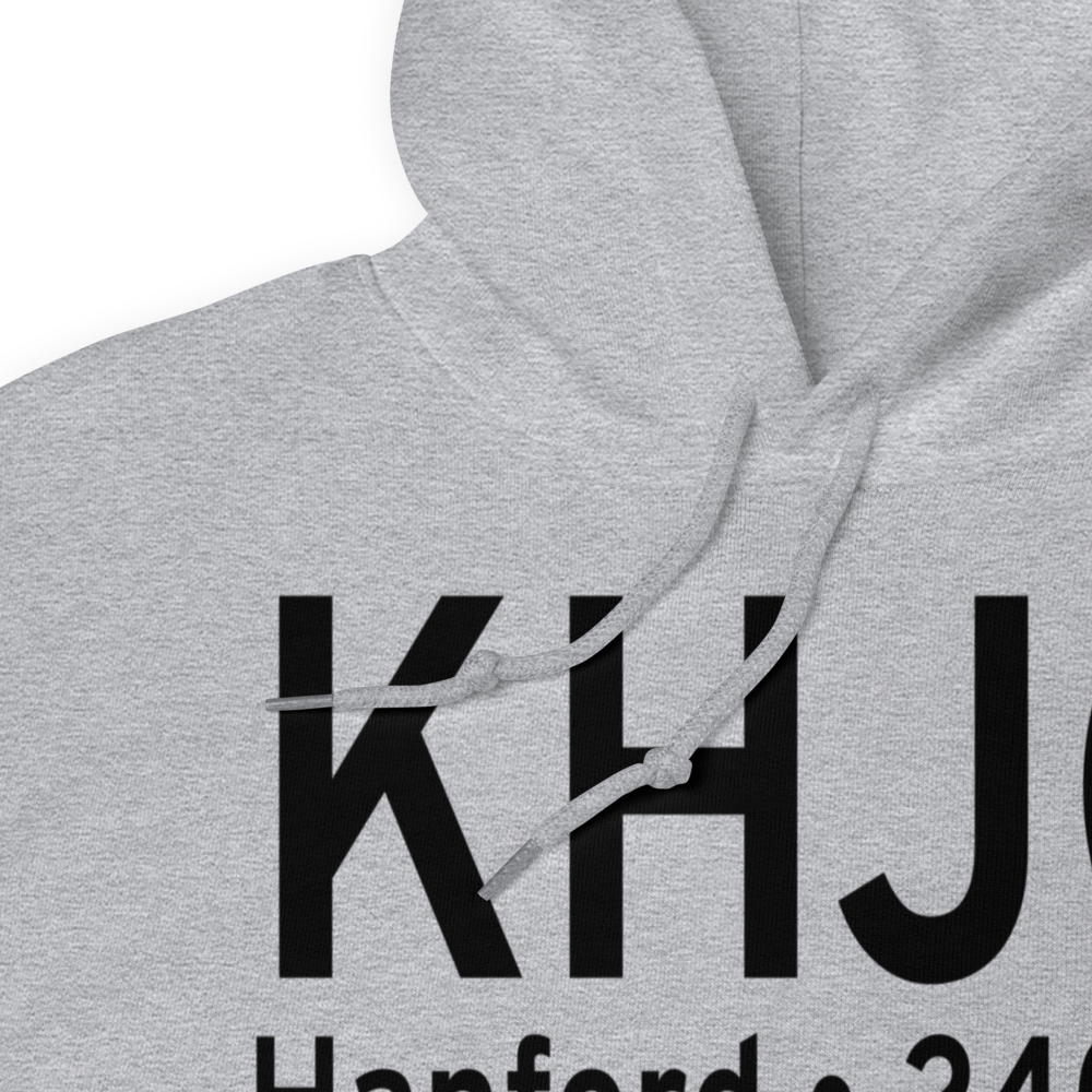 Hanford Municipal Airport (KHJO) ICAO Hoodie Sweatshirt 