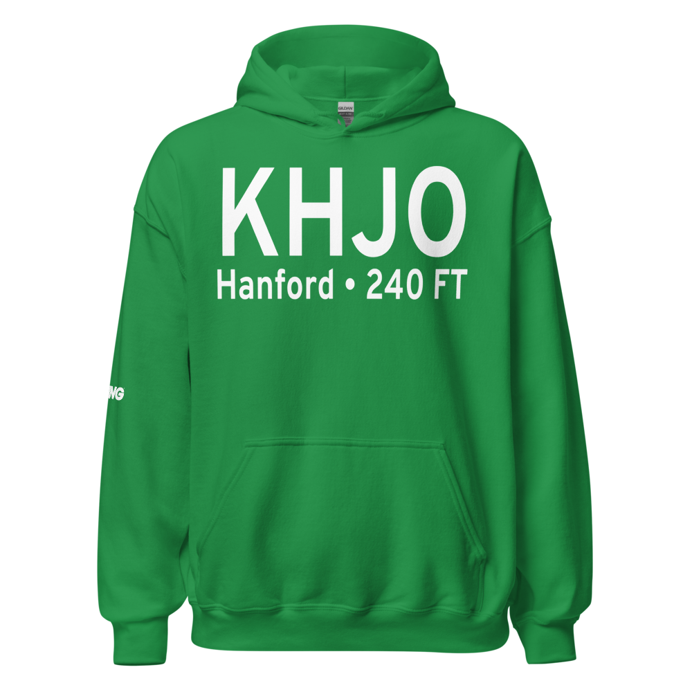 Hanford Municipal Airport (KHJO) ICAO Hoodie Sweatshirt 