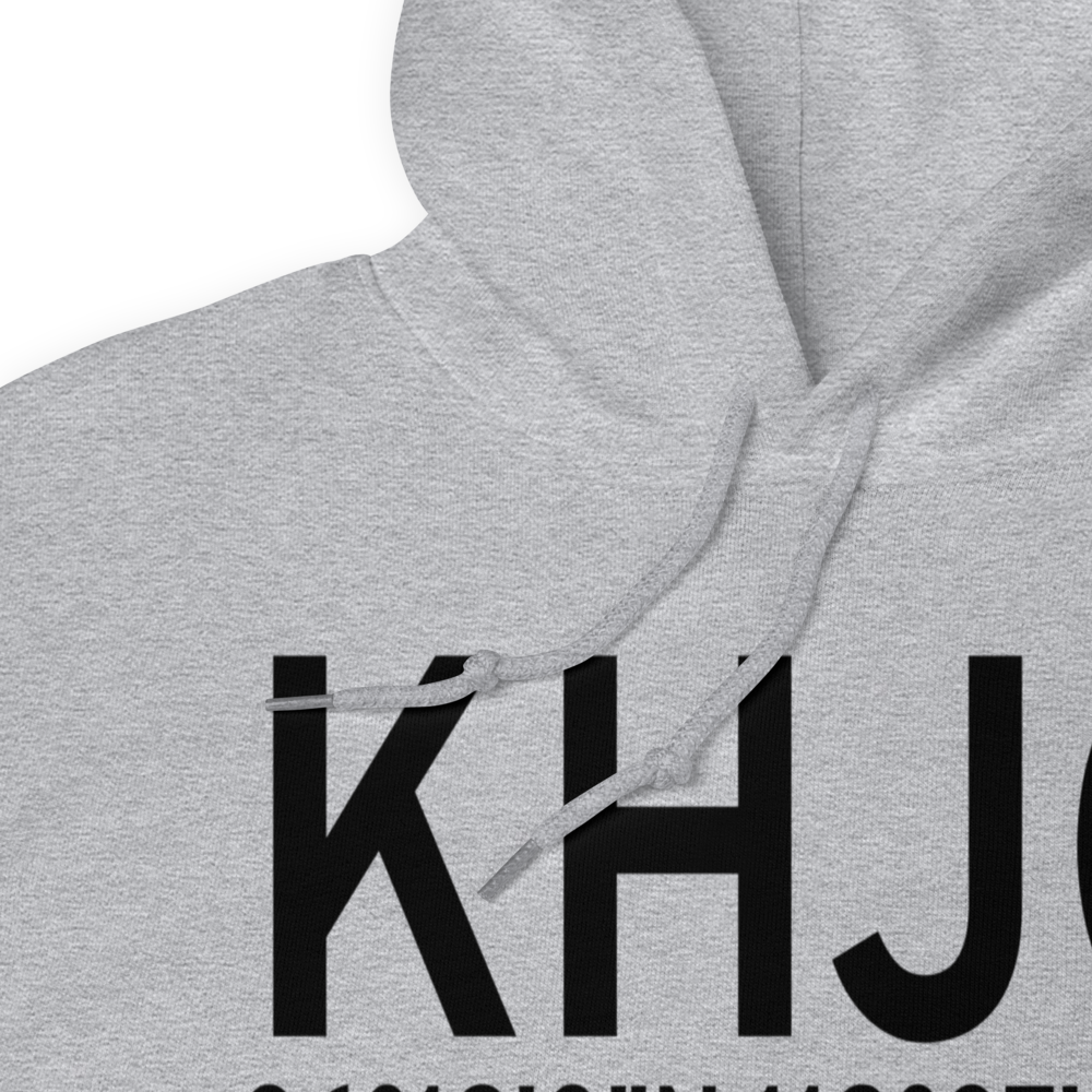 Hanford Municipal Airport (KHJO) ICAO Hoodie Sweatshirt 