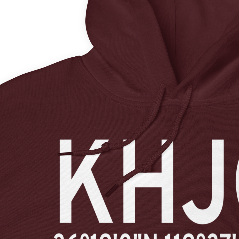 Hanford Municipal Airport (KHJO) ICAO Hoodie Sweatshirt 