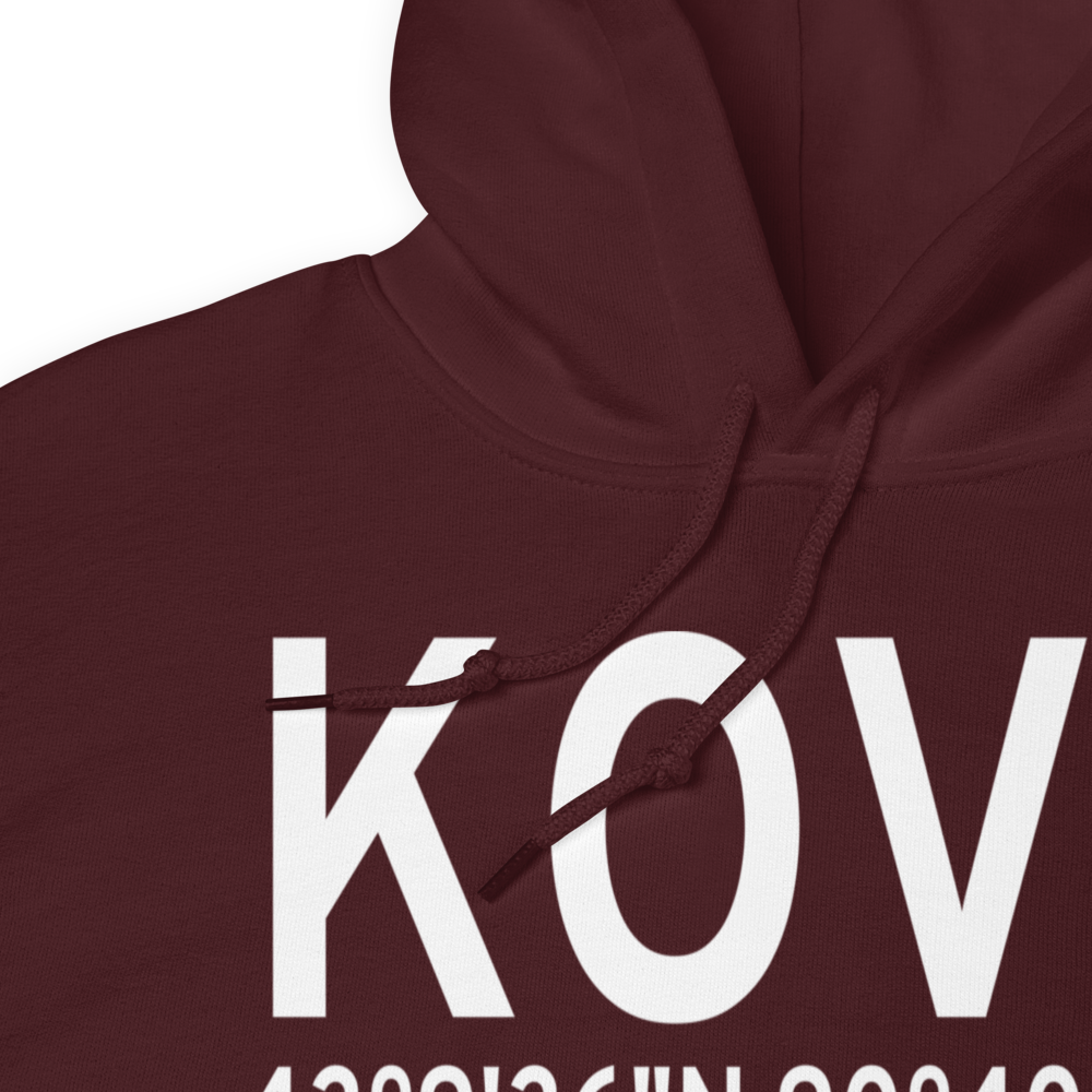 Boscobel Airport (KOVS) ICAO Hoodie Sweatshirt 
