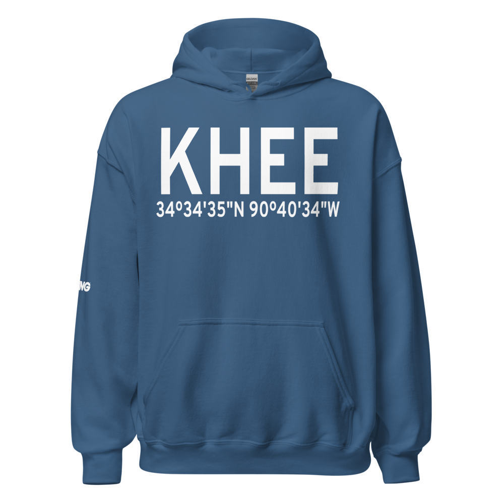 Thompson-Robbins Airport (KHEE) ICAO Hoodie Sweatshirt 