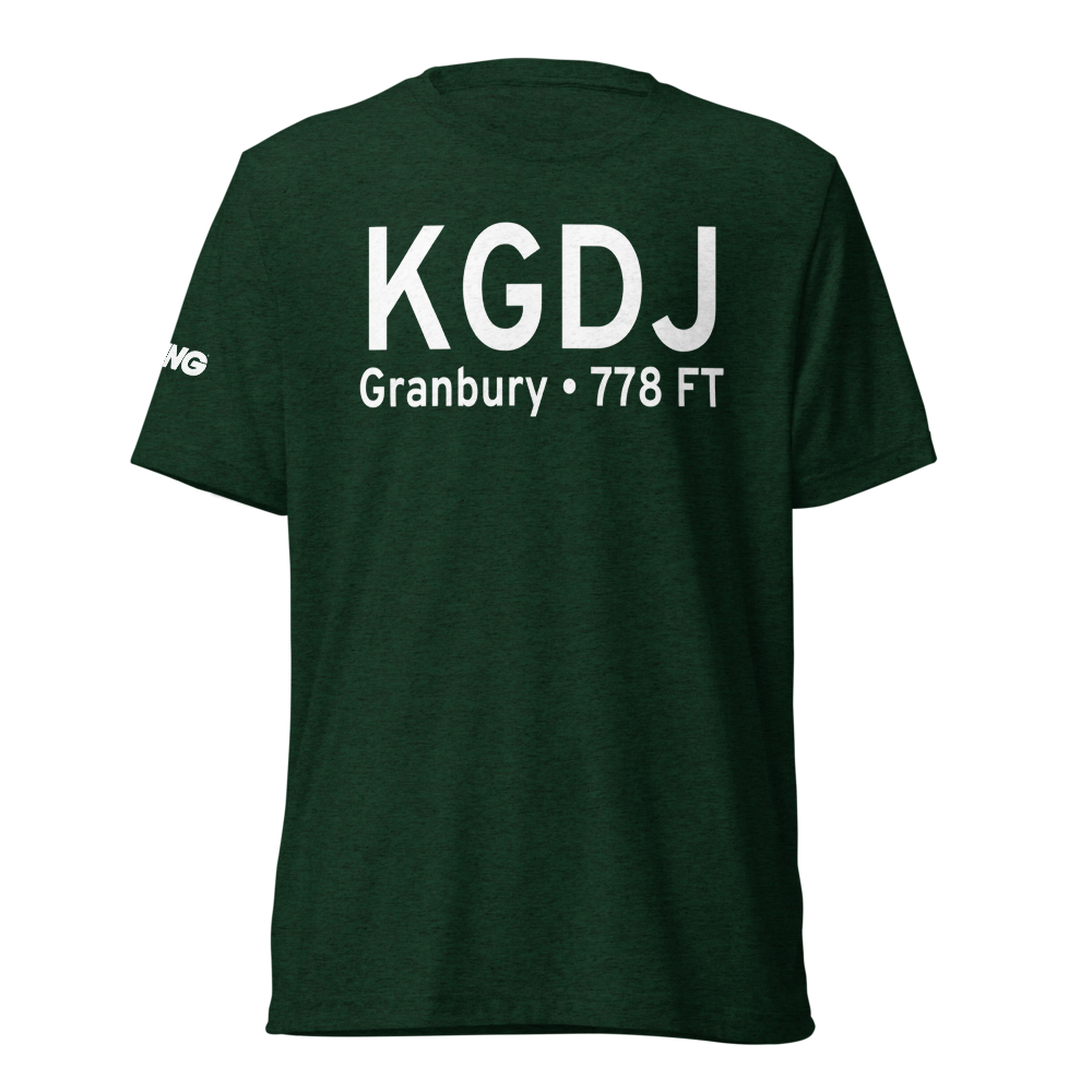 Granbury Regional Airport (KGDJ) ICAO Tri-blend T-Shirt 