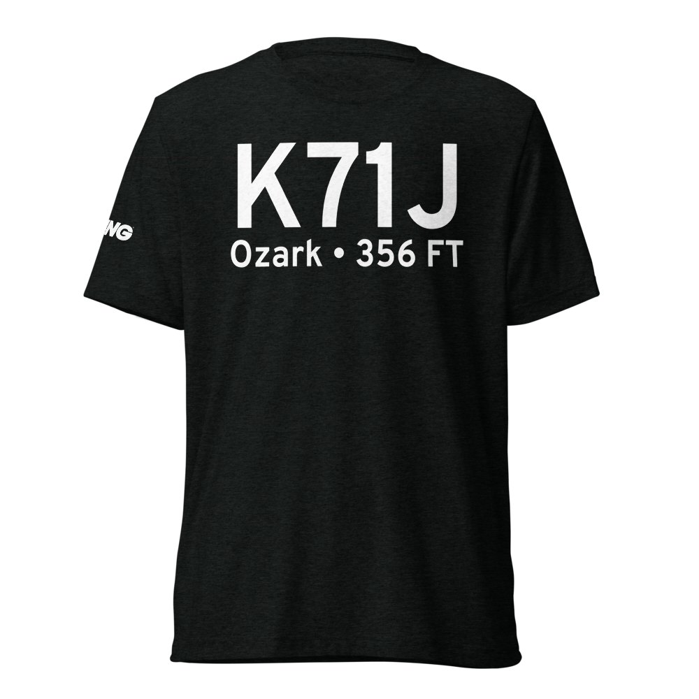 Ozark-Blackwell Field (K71J) ICAO Tri-blend T-Shirt 