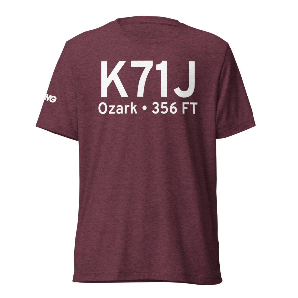 Ozark-Blackwell Field (K71J) ICAO Tri-blend T-Shirt 