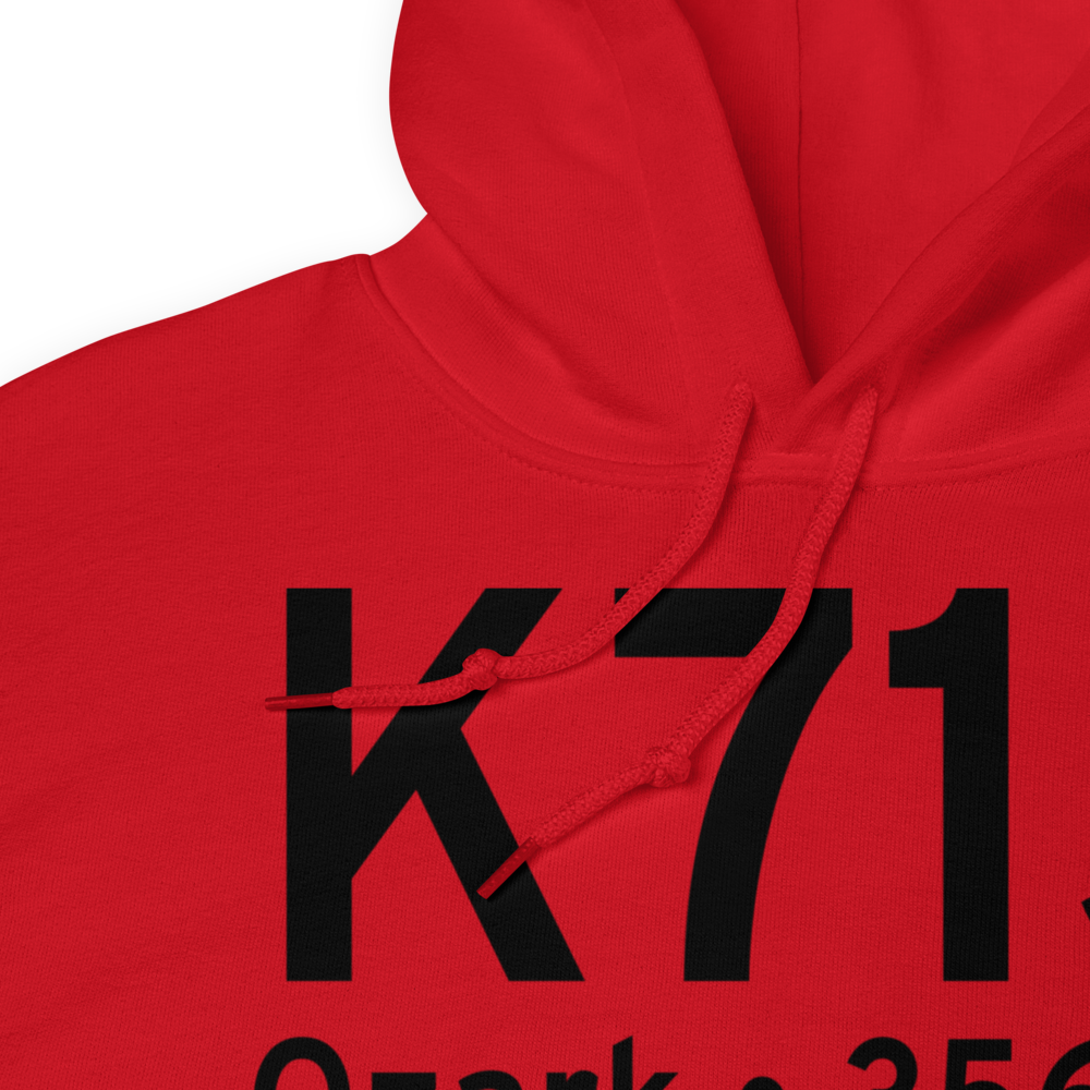 Ozark-Blackwell Field (K71J) ICAO Hoodie Sweatshirt 