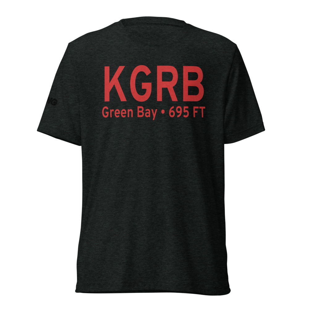 Austin Straubel International Airport (KGRB) ICAO Tri-blend T-Shirt 