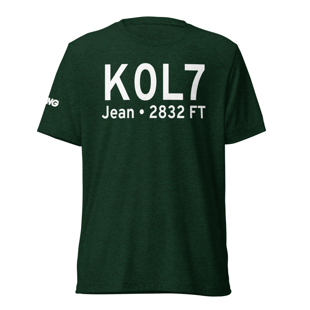 Jean Airport (K0L7) ICAO Tri-blend T-Shirt 