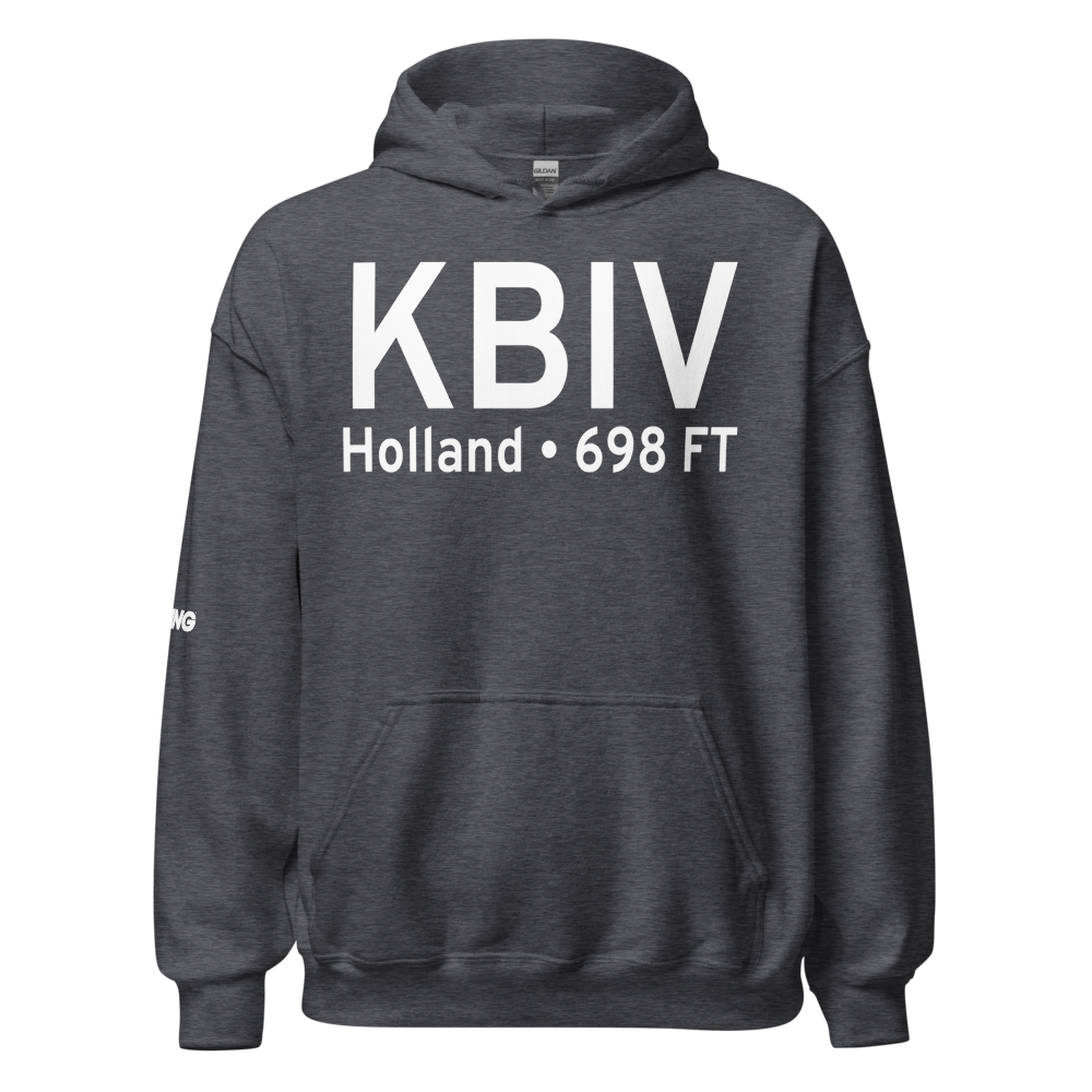 Tulip City Airport (KBIV) ICAO Hoodie Sweatshirt 