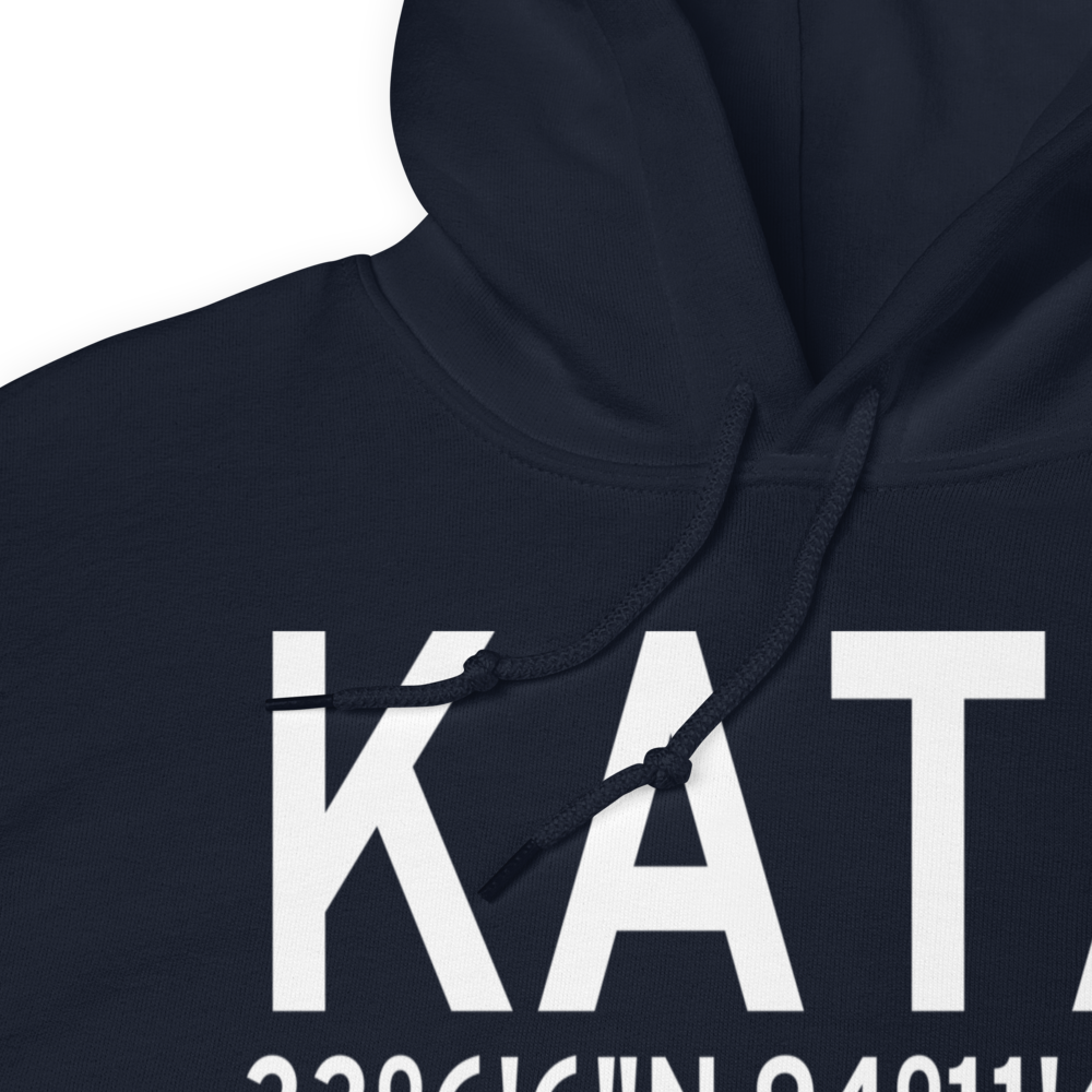 Hall Miller Municipal Airport (KATA) ICAO Hoodie Sweatshirt 