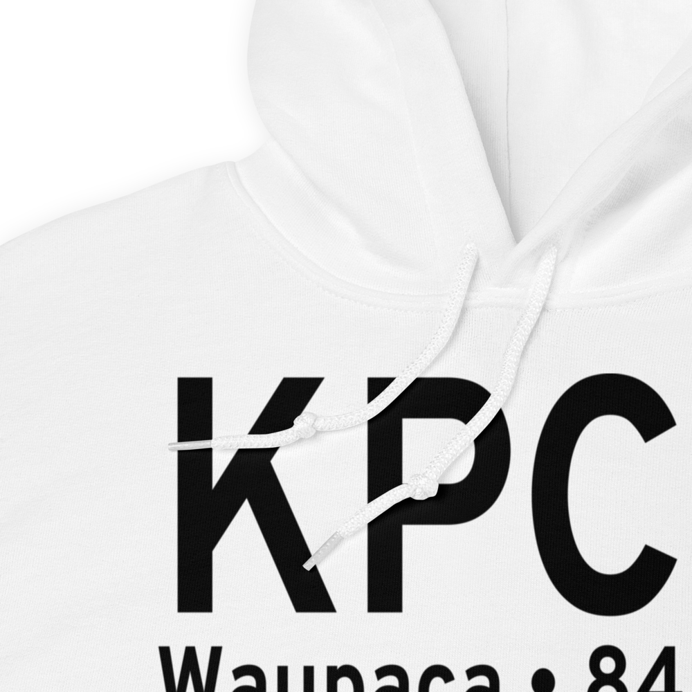 Waupaca Municipal Airport (KPCZ) ICAO Hoodie Sweatshirt 