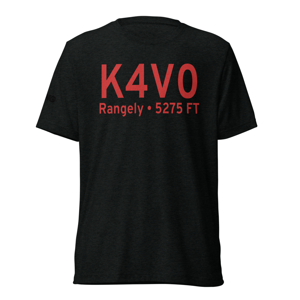 Rangely Airport (K4V0) ICAO Tri-blend T-Shirt 