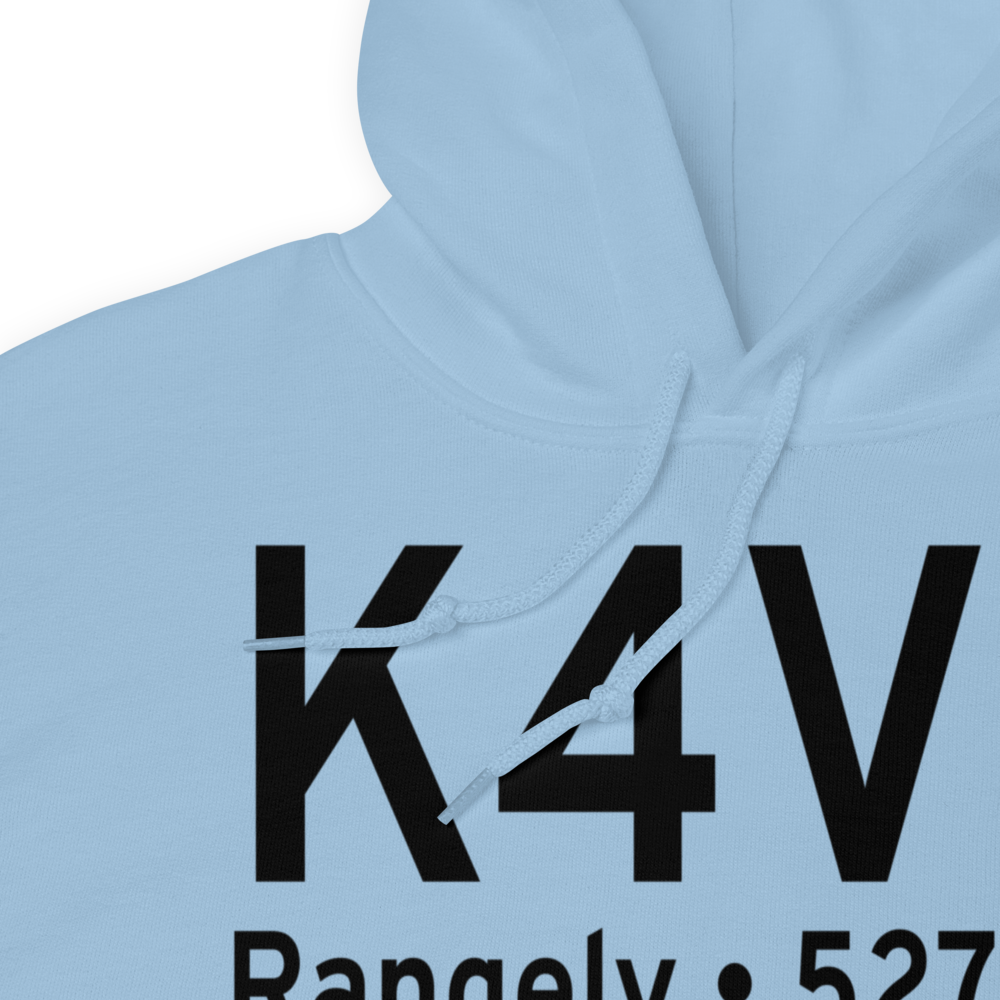 Rangely Airport (K4V0) ICAO Hoodie Sweatshirt 