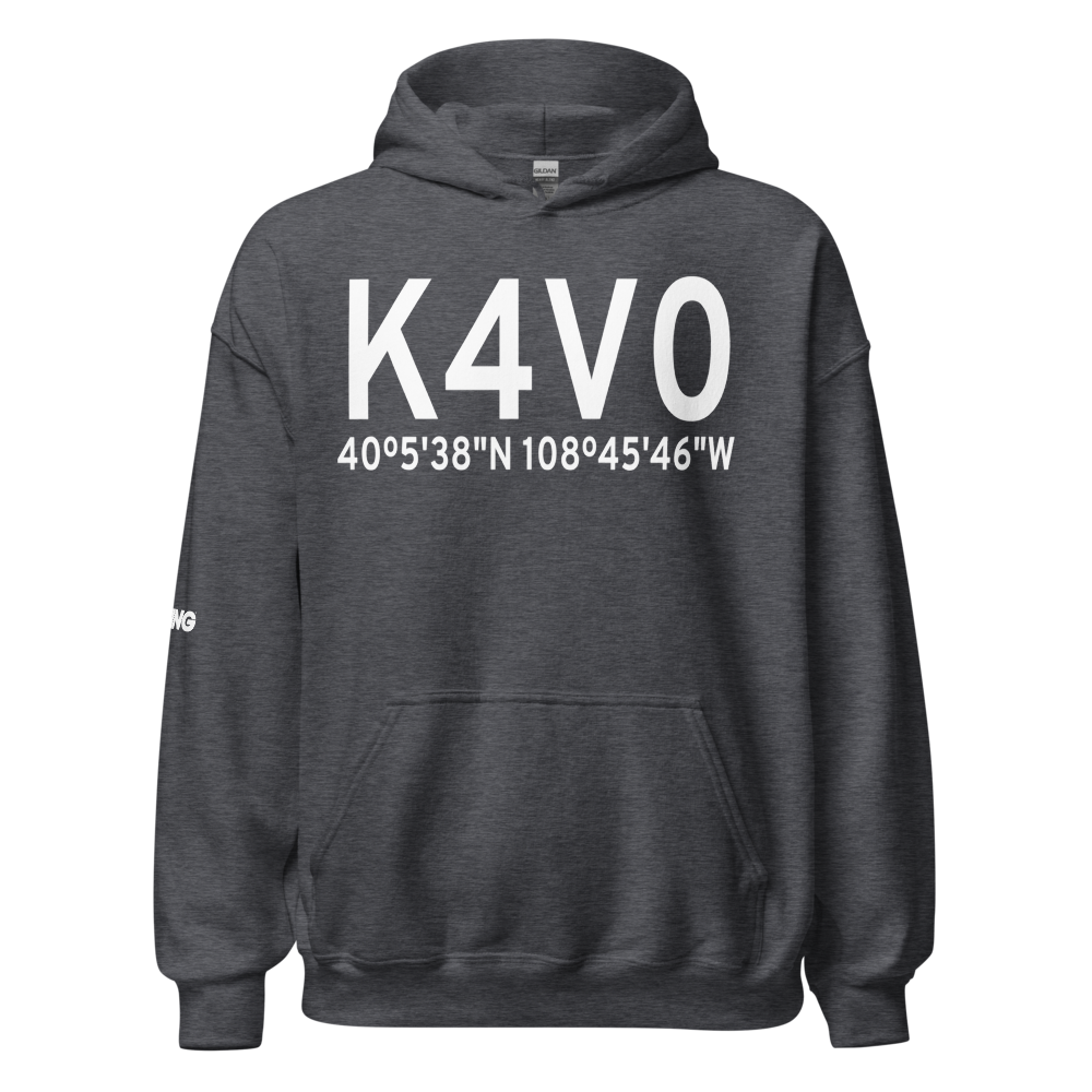 Rangely Airport (K4V0) ICAO Hoodie Sweatshirt 