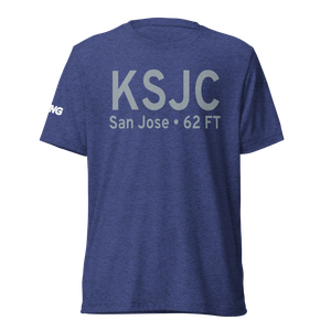 Norman Y. Mineta San Jose International Airport (KSJC) ICAO Tri-blend T-Shirt