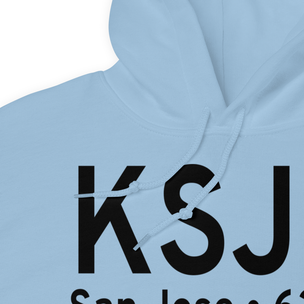 Norman Y. Mineta San Jose International Airport (KSJC) ICAO Hoodie Sweatshirt 