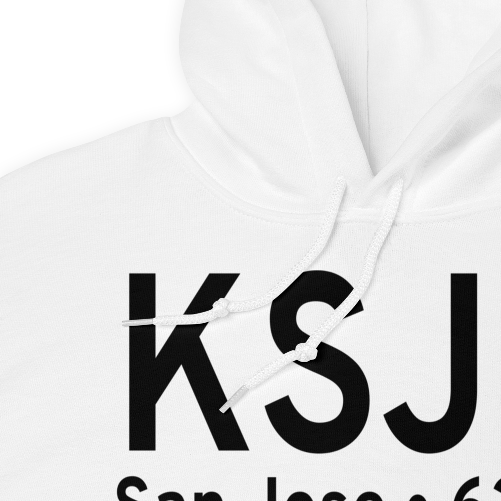 Norman Y. Mineta San Jose International Airport (KSJC) ICAO Hoodie Sweatshirt 
