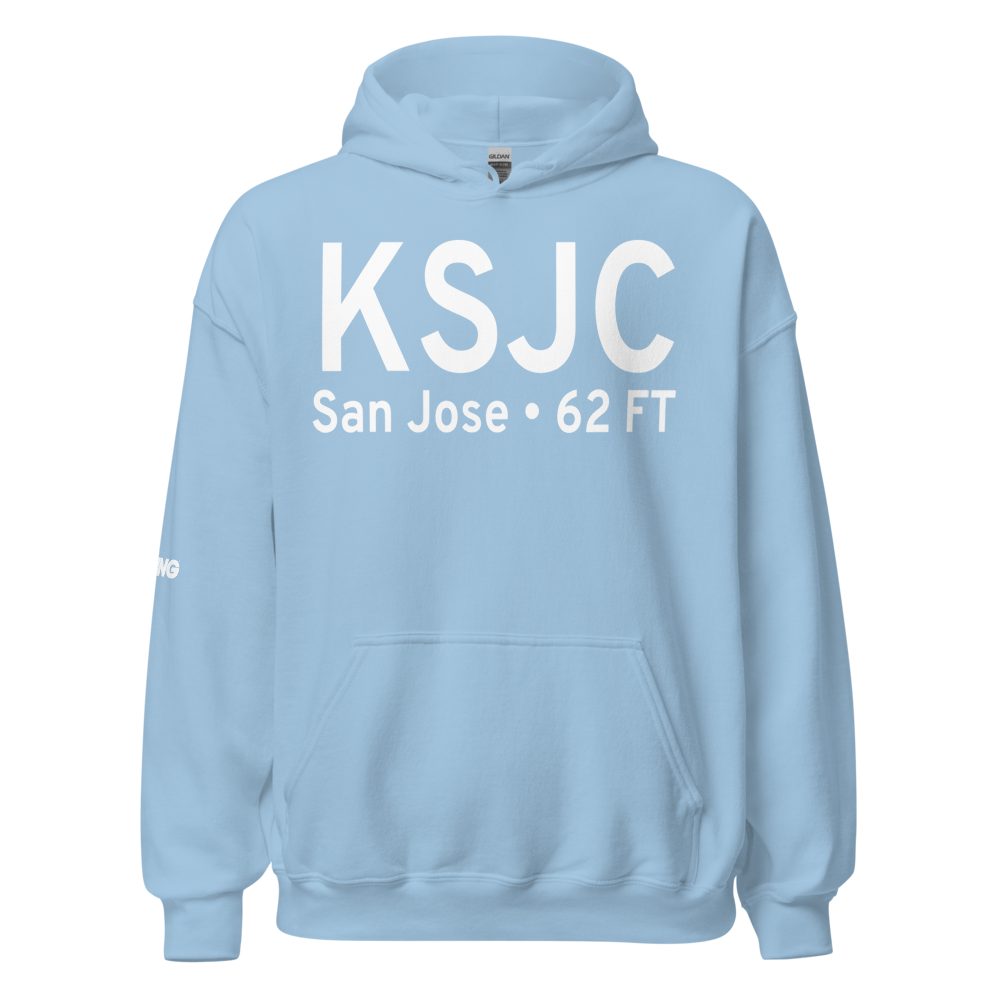 Norman Y. Mineta San Jose International Airport (KSJC) ICAO Hoodie Sweatshirt 