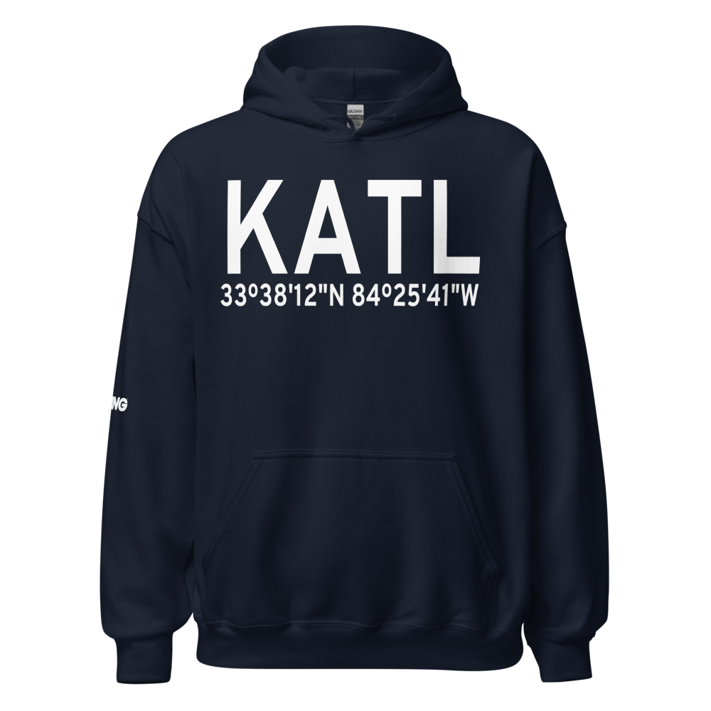 Hartsfield Jackson Atlanta International Airport (KATL) ICAO Hoodie Sweatshirt 