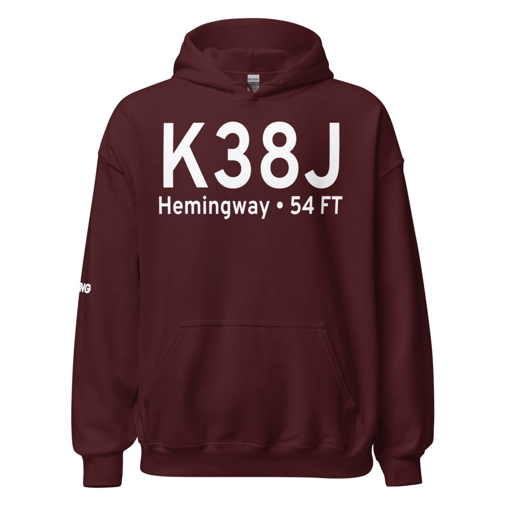 Hemingway Stuckey Airport (K38J) ICAO Hoodie Sweatshirt 