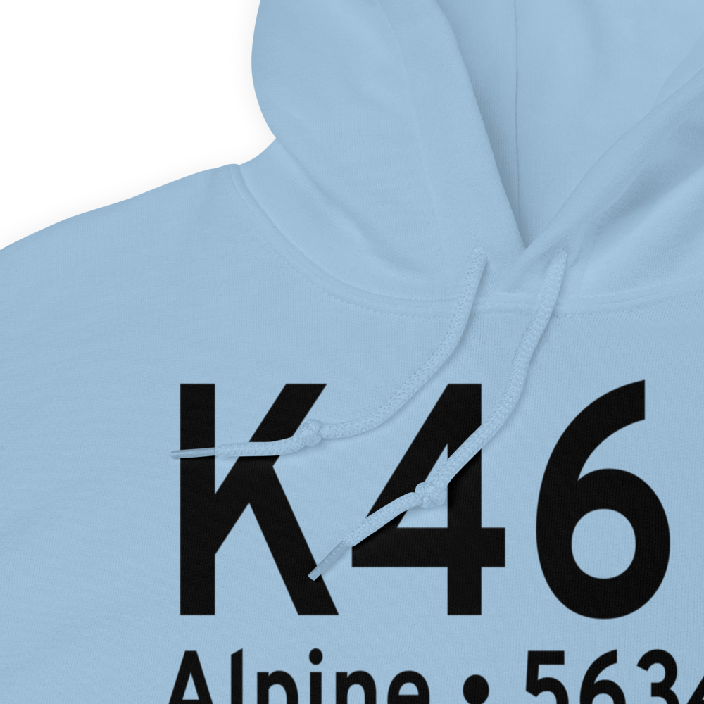 Alpine Airport (K46U) ICAO Hoodie Sweatshirt 