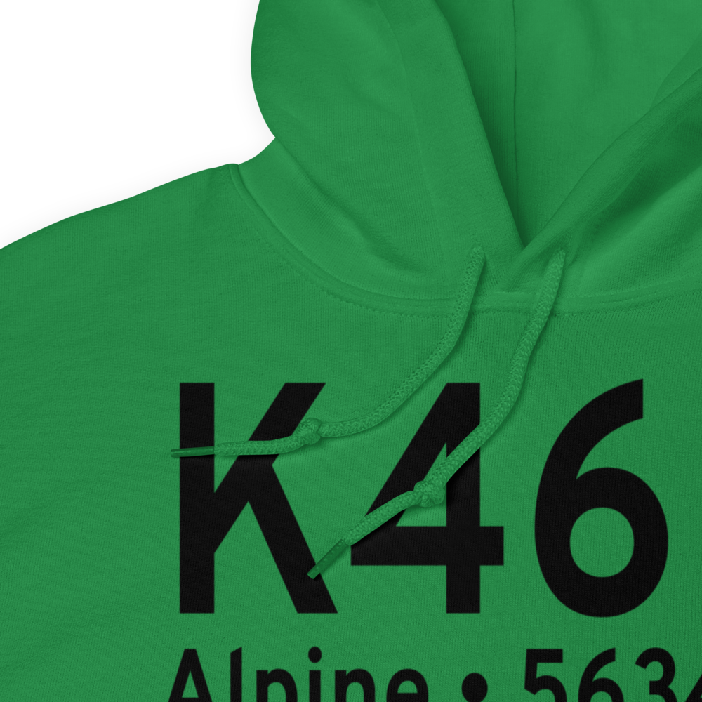 Alpine Airport (K46U) ICAO Hoodie Sweatshirt 