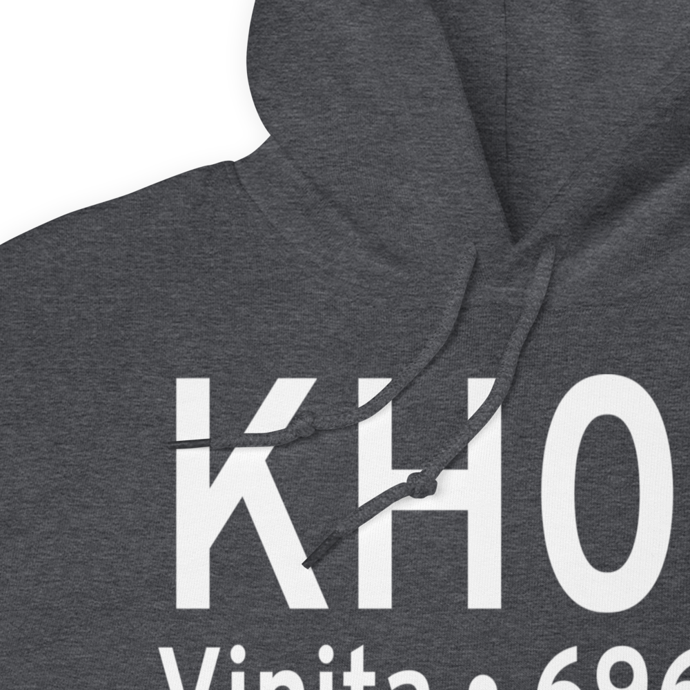 Vinita Municipal Airport (KH04) ICAO Hoodie Sweatshirt 
