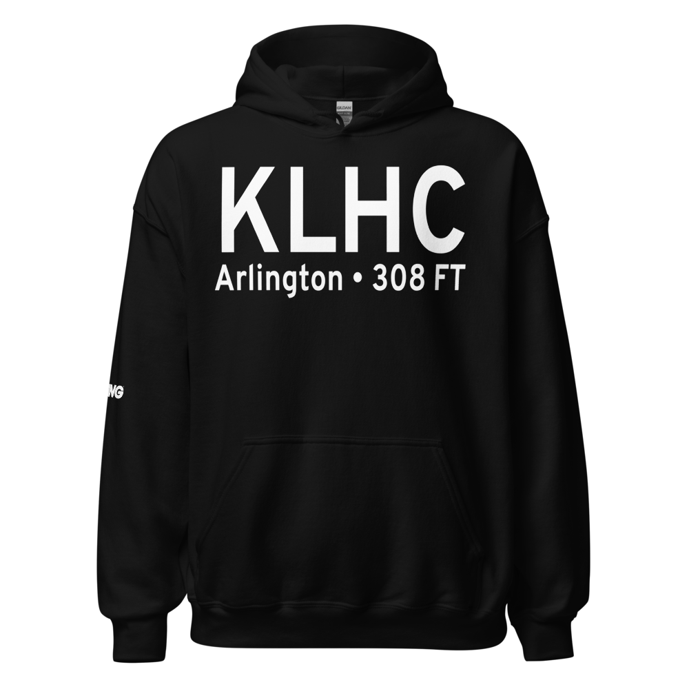 Arlington Municipal Airport (KLHC) ICAO Hoodie Sweatshirt 