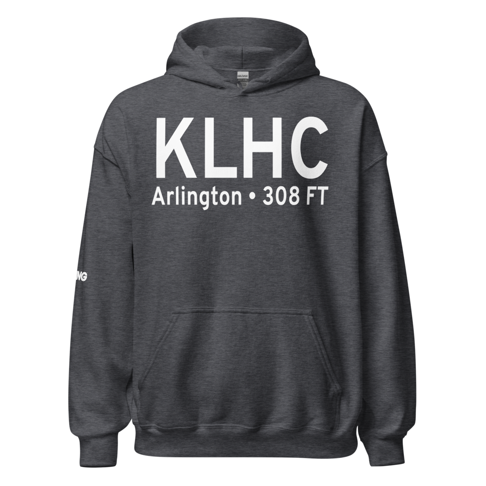 Arlington Municipal Airport (KLHC) ICAO Hoodie Sweatshirt 