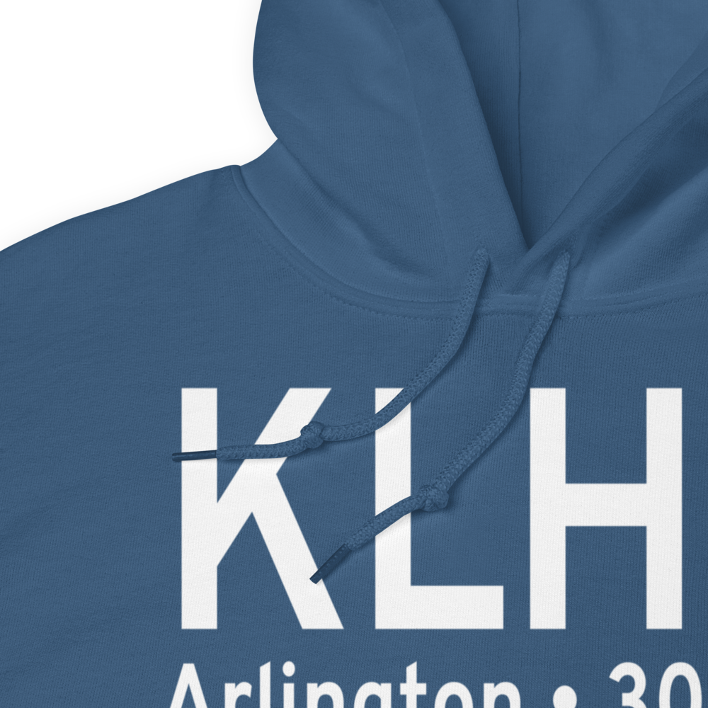 Arlington Municipal Airport (KLHC) ICAO Hoodie Sweatshirt 