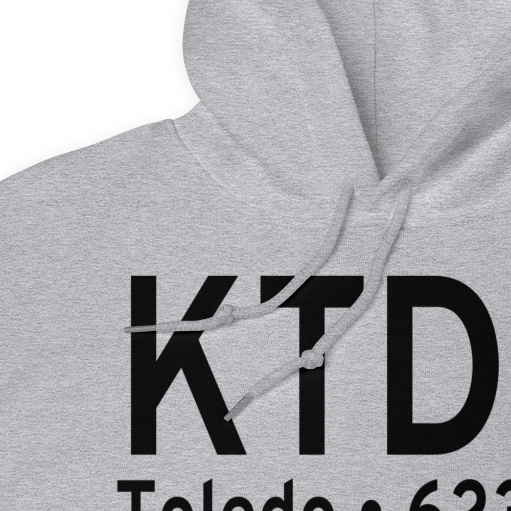 Toledo Executive Airport (KTDZ) ICAO Hoodie Sweatshirt 