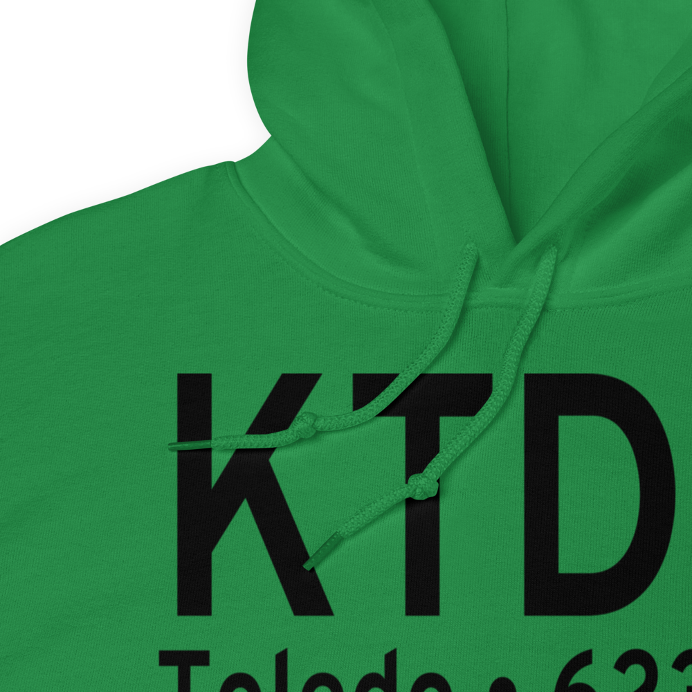 Toledo Executive Airport (KTDZ) ICAO Hoodie Sweatshirt 