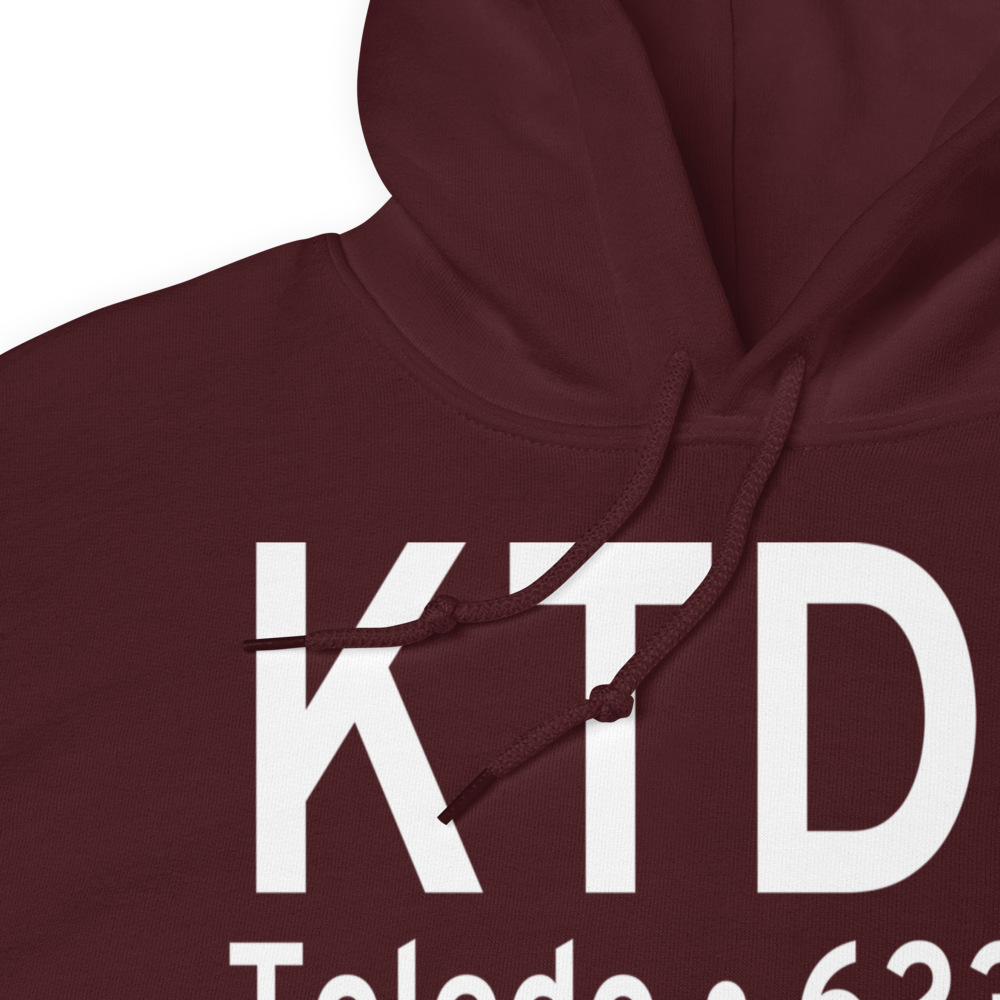 Toledo Executive Airport (KTDZ) ICAO Hoodie Sweatshirt 