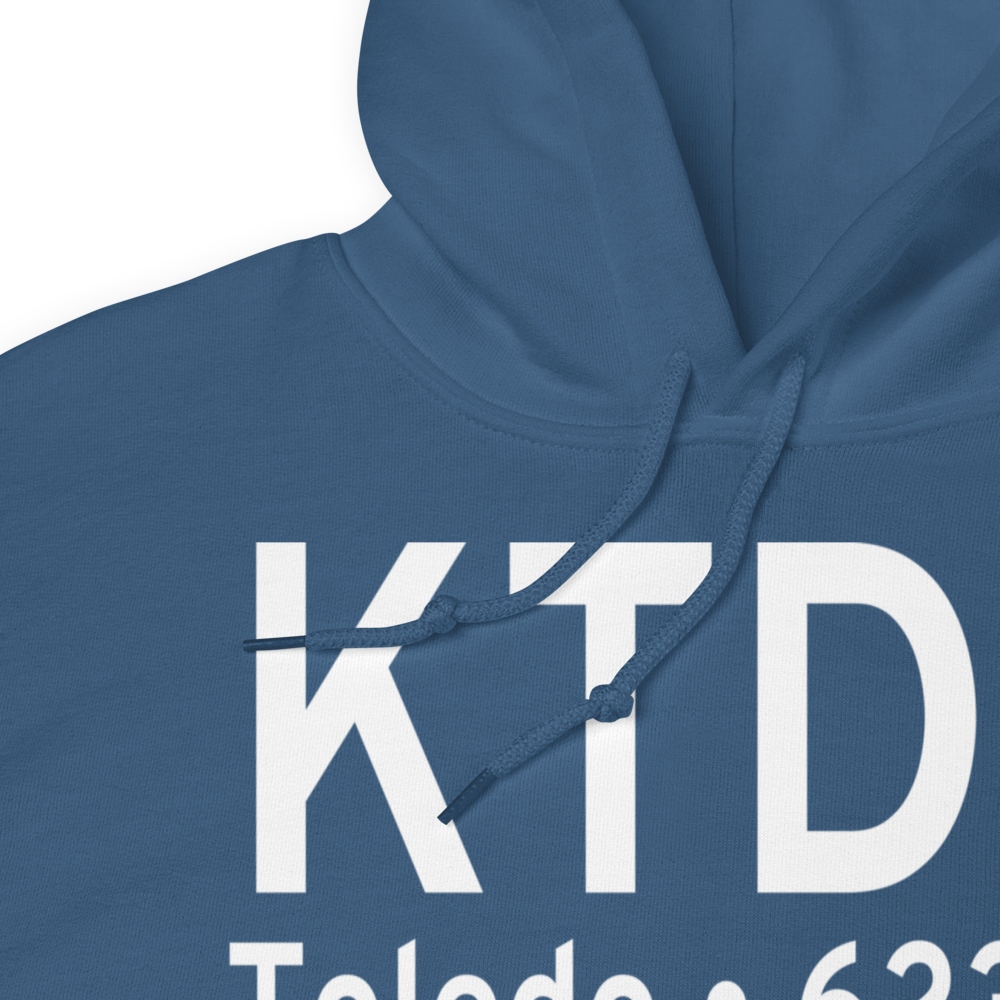 Toledo Executive Airport (KTDZ) ICAO Hoodie Sweatshirt 