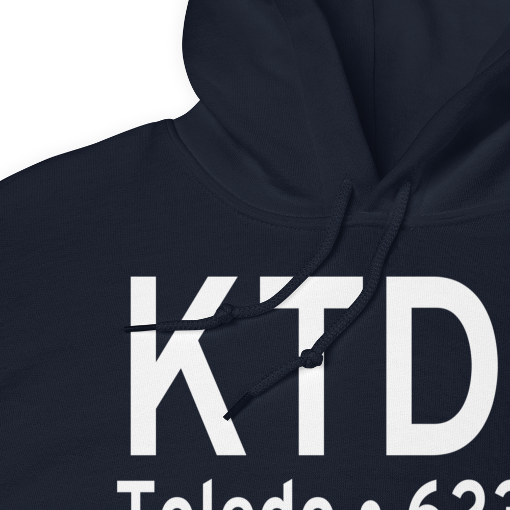 Toledo Executive Airport (KTDZ) ICAO Hoodie Sweatshirt 