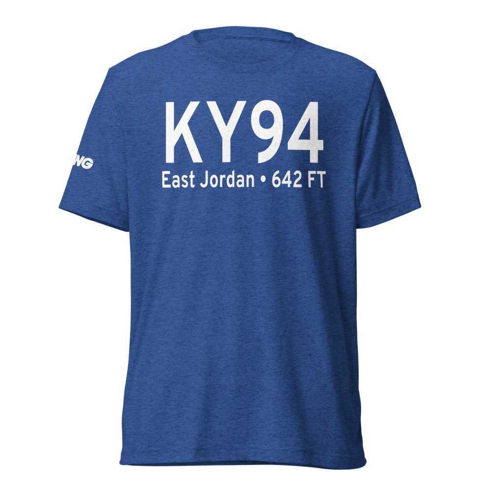 East Jordan City Airport (KY94) ICAO Tri-blend T-Shirt 