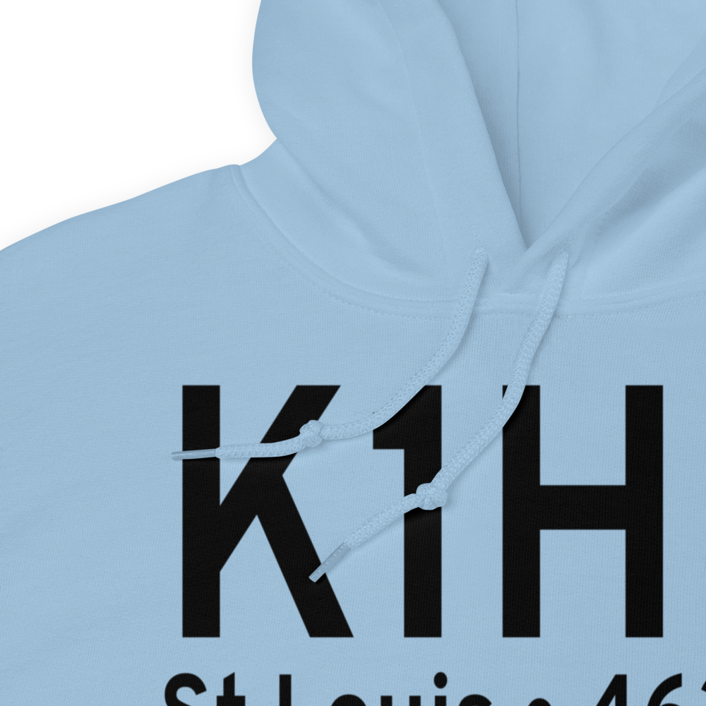 Creve Coeur Airport (K1H0) ICAO Hoodie Sweatshirt 