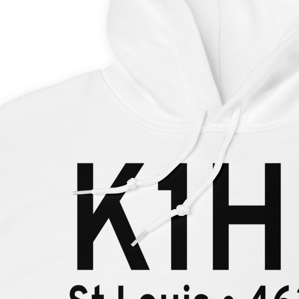 Creve Coeur Airport (K1H0) ICAO Hoodie Sweatshirt 