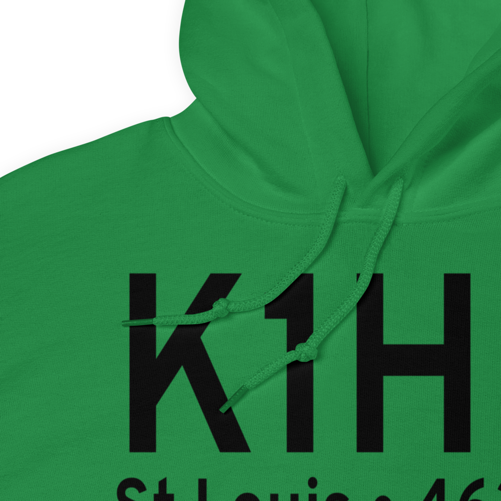 Creve Coeur Airport (K1H0) ICAO Hoodie Sweatshirt 