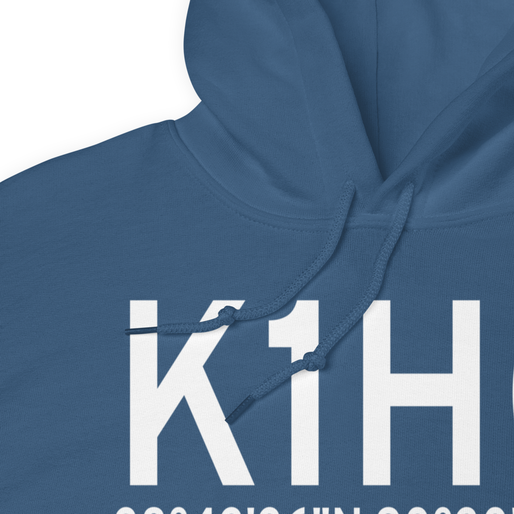 Creve Coeur Airport (K1H0) ICAO Hoodie Sweatshirt 