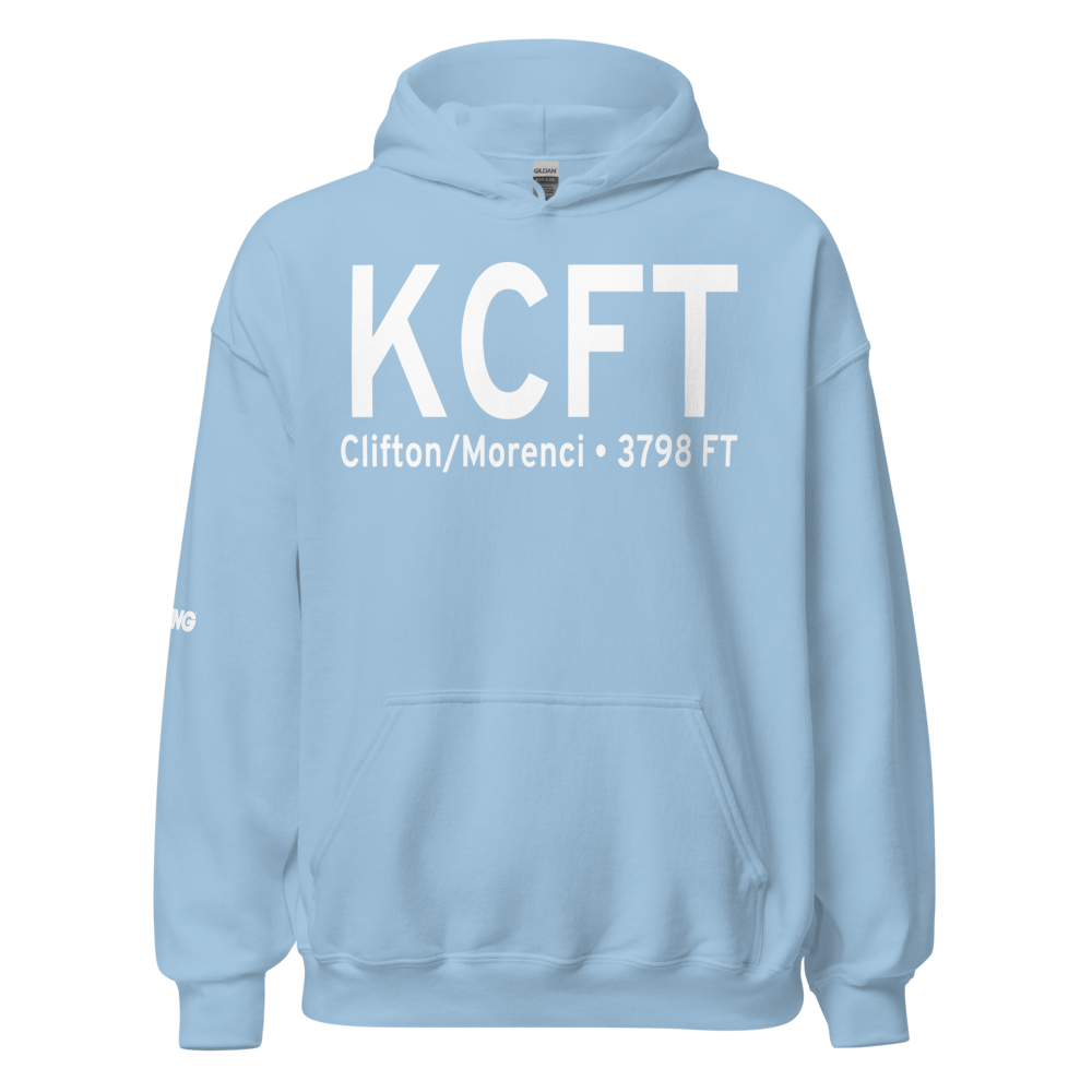 Greenlee County Airport (KCFT) ICAO Hoodie Sweatshirt 