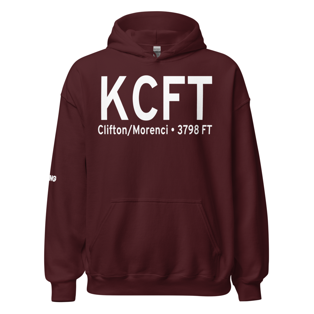 Greenlee County Airport (KCFT) ICAO Hoodie Sweatshirt 