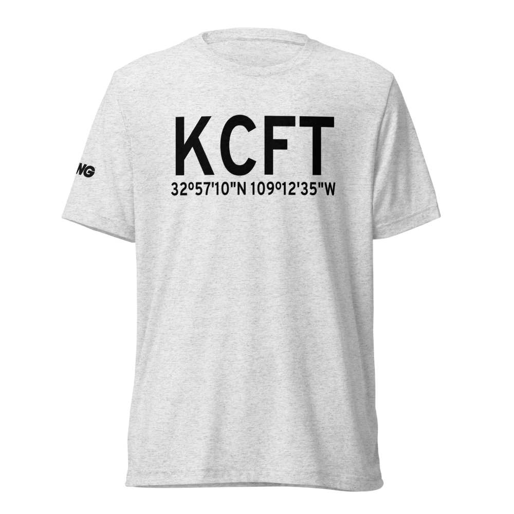 Greenlee County Airport (KCFT) ICAO Tri-blend T-Shirt 