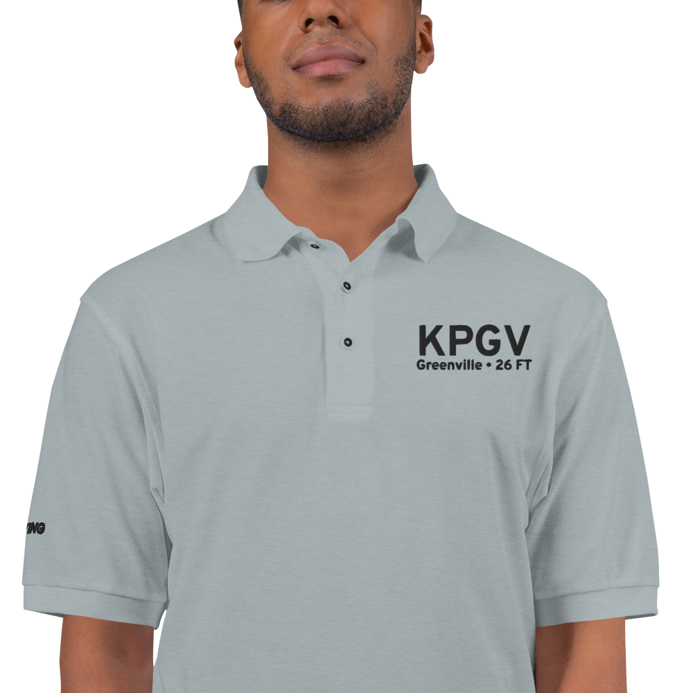 Pitt Greenville Airport (KPGV) ICAO Port Authority Embroidered Polo Shirt 