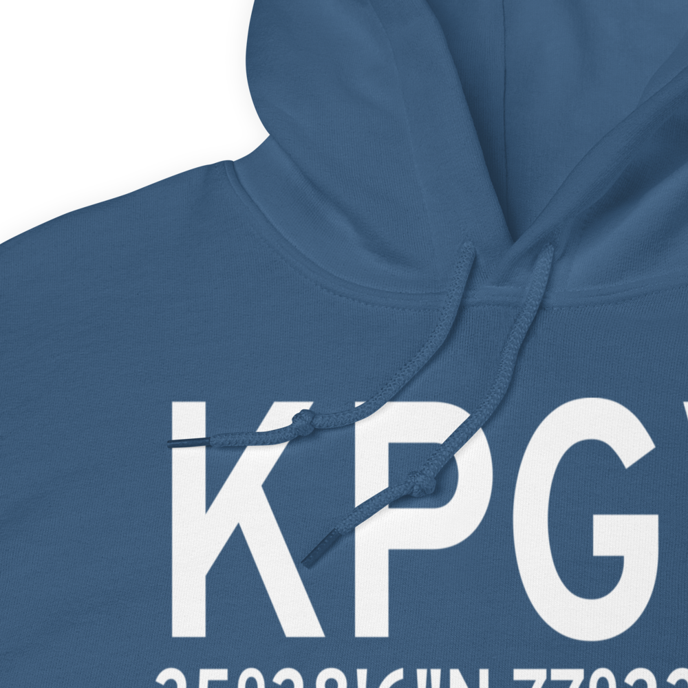 Pitt Greenville Airport (KPGV) ICAO Hoodie Sweatshirt 