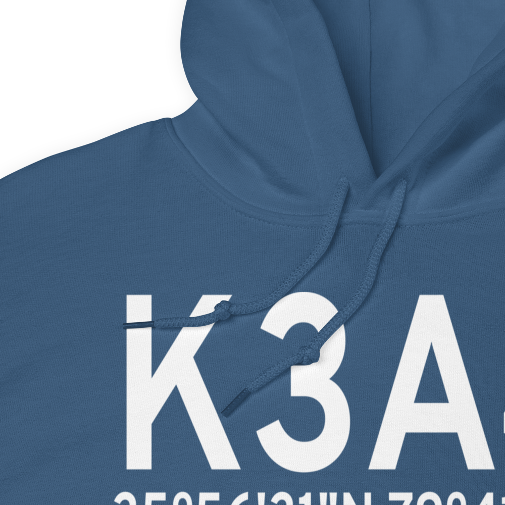 Southeast Greensboro Airport (K3A4) ICAO Hoodie Sweatshirt 