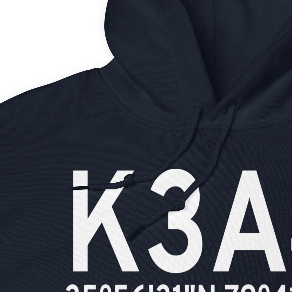 Southeast Greensboro Airport (K3A4) ICAO Hoodie Sweatshirt 