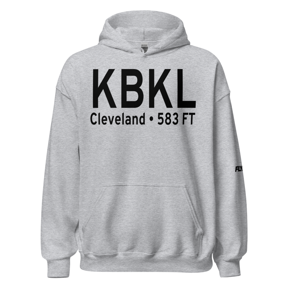 Burke Lakefront Airport (KBKL) ICAO Hoodie Sweatshirt 
