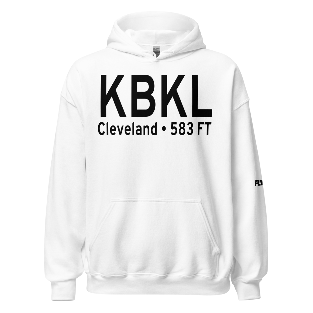 Burke Lakefront Airport (KBKL) ICAO Hoodie Sweatshirt 