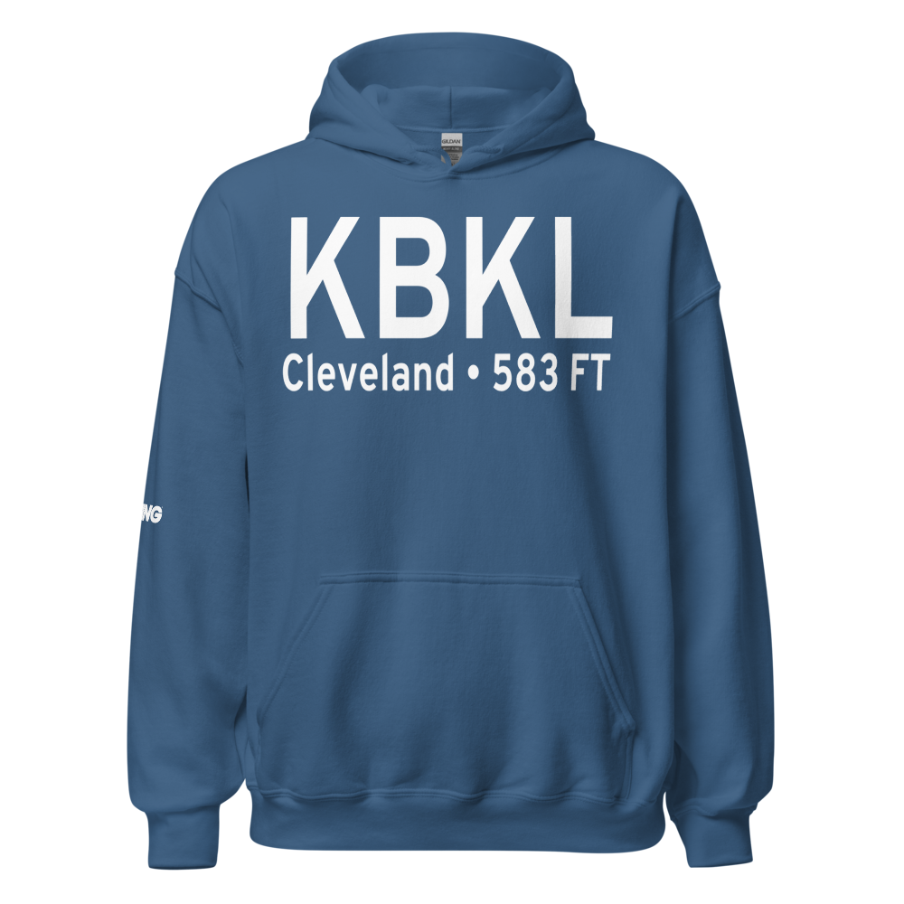 Burke Lakefront Airport (KBKL) ICAO Hoodie Sweatshirt 